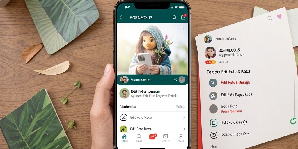 Antarmuka BORNEO303 dengan efek kertas kaca yang menakjubkan.
