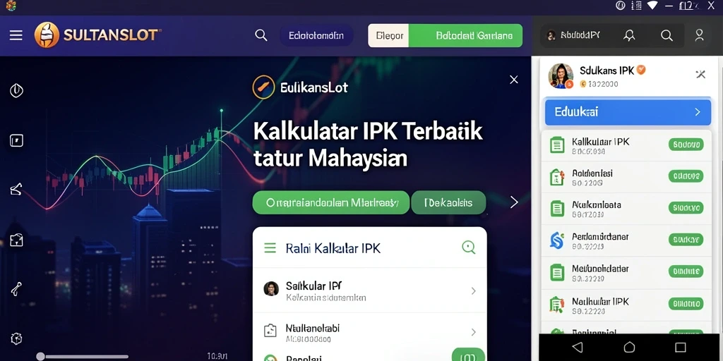 Antarmuka aplikasi SULTANSLOT yang memudahkan perhitungan IPK.