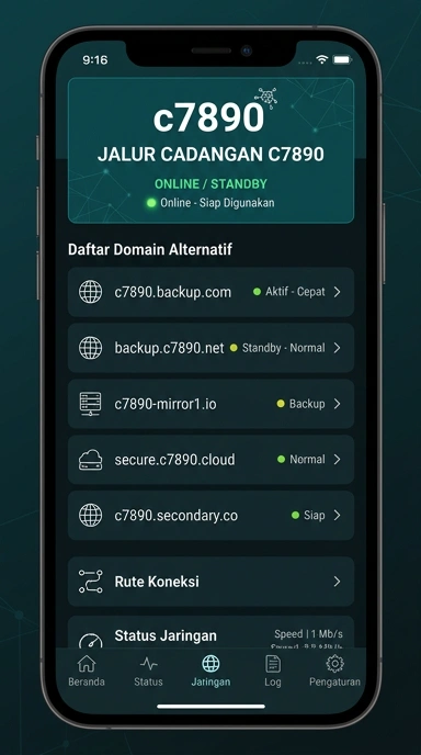 Tampilan link alternatif c7890