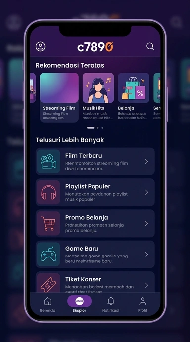 Tampilan katalog aplikasi c7890