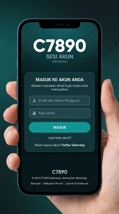 Tampilan halaman login c7890